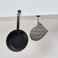 レック 強力マグネットハングフック ブラック スイング式 耐荷重2kg H00417 1セット（10個：2個×5）