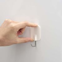 レック 粘着ツールフックワイド（大） ホワイト 耐荷重2kg H00438 1セット（30個：6個×5）