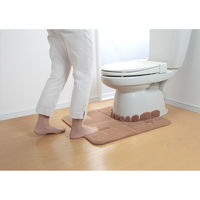 サンコー ハイソフトトイレマット マロン KJ-60 日本製 洗える ずれない おくだけ吸着 消臭 汚れ防止 あったか 1個（直送品）