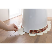 サンコー 便器すきまテープ 4枚入 レンガ KX-09 ずれない 貼るだけ 汚れ防止 日本製 消臭 洗える 8×長さ58cm（直送品）