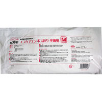 エブノ No.3051 食品加工用 エブケアエンボス絞り半透明 Mサイズ 袋入 1袋(100枚)