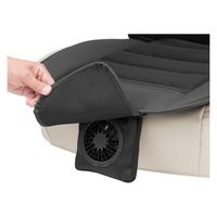 ボンフォーム（BONFORM） 送風クッション クールエアー 背もたれ付クッション 48x103cm ブラック 5451-07BK 1個（直送品）