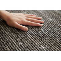 【アウトレット】スミノエ 洗える ラグ ロングウッド 185×185cm グレー 4549781297248 1枚