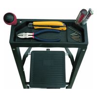 アルミス AH-4BK スチールフレーム幅広ステップ踏み台4 1台（直送品）