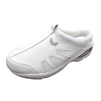 山一 消臭クッションインソールサボシューズ ホワイト 25cm YI80 1足 ナースシューズ