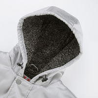 wundou（ウンドウ） キッズ・ジュニア 撥水 保温 セミロングボアコート 130 Ｓホワイト P6880J 1枚（直送品）