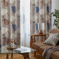 スミノエ DESIGNLIFE カーテン テクテクキーウィ グレー AS-V1370-15090GY １セット(2枚入)（直送品）