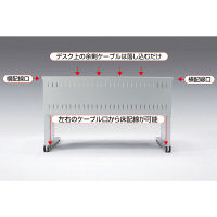 サンワサプライ Aデスク 幅1200×奥行700×高さ700mm ALD-12070N 1台（直送品）