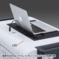 サンワサプライ iPad・タブレットトロリー（48台収納） 幅901×奥行542×高さ926mm CAI-CAB24 1台（直送品）