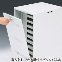 サンワサプライ タブレット・スレートPC10台個別収納保管庫 幅340×奥行440×高さ702mm CAI-CAB5N 1台（直送品）