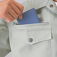 自重堂　制服百科　製品制電ストレッチ長袖ブルゾン　ネービー　Ｍ　1761（直送品）