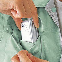 自重堂　制服百科　エコストレッチ長袖ブルゾン　アースグリーン　４Ｌ　44600（直送品）