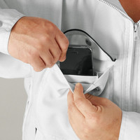 自重堂　制服百科　吸汗速乾長袖ジャンパー　シルバー　Ｌ　86600（直送品）