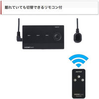 バッファロー HDMI切替器 3台用 リモコン付 TV背面取付ネ BSAK302 1個