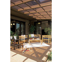 タカショー フウガ ベンチ クッション付 幅1285×奥行510×高さ700mm 1台（直送品）