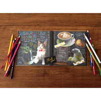 ワールドクラフト フリーアルバム Sサイズ カラフルチェック W01-KFA-0002 1冊（直送品）