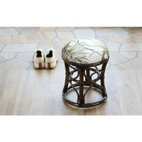 サンフラワーラタン ラタン クッションスツール C406BRC 1脚（直送品）