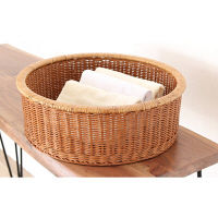 サンフラワーラタン ラタン 脱衣カゴ ブラウン GK205HR 1個（直送品）