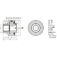 椿本チエイン カムクラッチ PBシリーズ PB10ーLH 1個（直送品）