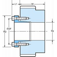 椿本チエイン PXロックプーリ Sタイプ P14M形 PT48P14M60AFーSS61248 1個（直送品）