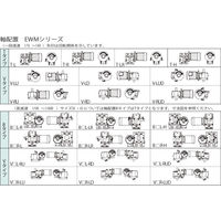 椿本チエイン ウォームパワードライブ EWMシリーズ(モータ付) EWM125B3000LーH020SB 1個（直送品）