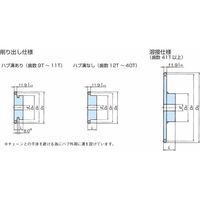 椿本チエイン RS60 スプロケット 1Bタイプ RS60ー1B34TQ 1個（直送品）