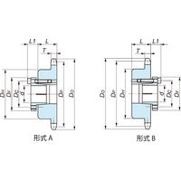 椿本チエイン RS80 ロックスプロケット Sタイプ RS80ー1B26TーS7570B 1個（直送品）