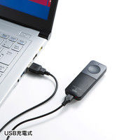 サンワサプライ レーザーポインター LP-GL1008BK 緑色レーザー 充電式 連続使用70分（直送品）