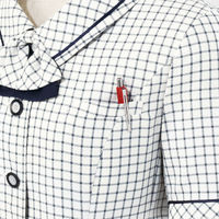 アイトス Pieds オーバーブラウス ホワイト 5号 HCL6300-001 1着（直送品）