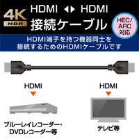 HDMIケーブル 2m 4K対応 イーサネット対応 業務用簡易パッケージ DH-HD14EL20/RS エレコム 1本（直送品）