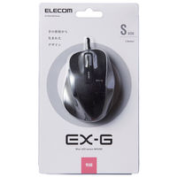 エレコム ＢｌｕｅＬＥＤマウス／握りの極み／Ｓサイズ／有線／５ボタン／ブラッ M-XGS10UBBK 1個