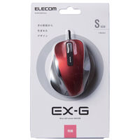 エレコム ＢｌｕｅＬＥＤマウス／握りの極み／Ｓサイズ／有線／５ボタン／レッド M-XGS10UBRD 1個