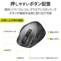 エレコム ＵＬＴＩＭＡＴＥ　ＬＡＳＥＲマウス／握りの極み／Ｓサイズ／無線／２ M-XGS20DLBK 1個