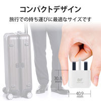 海外用変換プラグ コンセント BFタイプ 1個口 T-HPABFWH エレコム 1個