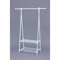アイリスオーヤマ ハンガーラック 2段 ホワイト 幅1080×奥行450×高さ1500mm 1台（直送品）