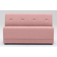 【軒先渡し】オリバー システムソファ Hygiene 幅1200mm ピンク 1台（直送品）