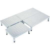 アルインコ 低床作業台 天板高さ90～120mm 寸法450×450mm LFS-0404S（直送品）