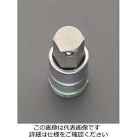 エスコ 1/2”DR/4ー17mm [INHEX]ビットソケット(ホールド機能) EA617AM-600 1組（直送品）