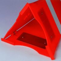 エスコ 265x660mm 折りたたみ式コーン(ウエイト付) EA983FF-502 1個（直送品）