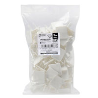 サンワサプライ ホコリ防止コンセント安全キャップ ホワイト 3P用 TAP-CAP3P100 1パック（100個入）（直送品）
