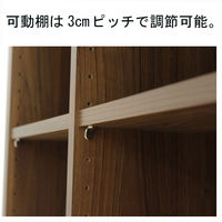 白井産業 セパルテック 重厚感のある本棚 書庫 ラック A4ファイル対応 木製 ダークブラウン 幅752×奥行283×高さ1134mm 1台（直送品）