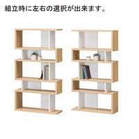 白井産業 セパルテック おしゃれな飾り棚 パーテーションラック 間仕切り 木製 ナチュラルブラウン 幅879×奥行294×高さ1596mm 1台（直送品）