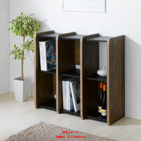 【軒先渡し】朝日木材加工 アルティファシリーズ ビンテージデザインシェルフ ブラウン/ブラック 幅876 × 奥行290 × 高さ791mm 1台（直送品）