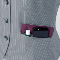 アイトス Pieds ベスト グレー 17号 HCV4600-090 1着（直送品）