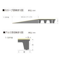 フクビ化学工業 クリーンOAフロア用 フロアベース（3000N） T-75PP 樹脂系置敷タイプ 1m2（16枚）/ケース販売（直送品）