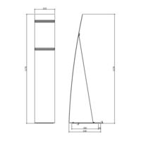 アール・エフ・ヤマカワ インフォメーションボード ブラック RFIB-001BK 1台