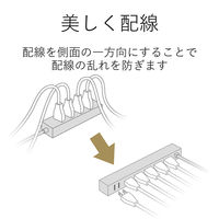 延長コード 電源タップ コンセント 1m 2ピン 6個口 ほこりシャッター 黒 AVT-D5-2610BK エレコム 1個