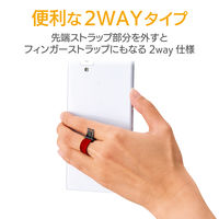 エレコム スマートフォン用ストラップ/ネックストラップ/レッド P-STN01RD 1個