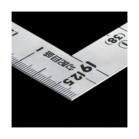シンワ測定 曲尺2×4 シルバー 併用目盛 19mm巾 1尺5寸/呼寸 52cm 10055 1本（直送品）