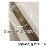 白井産業 セパルテック サイズオーダー木製デスク 深型 アイボリー 幅700×奥行548×高さ726mm 1台（直送品）
